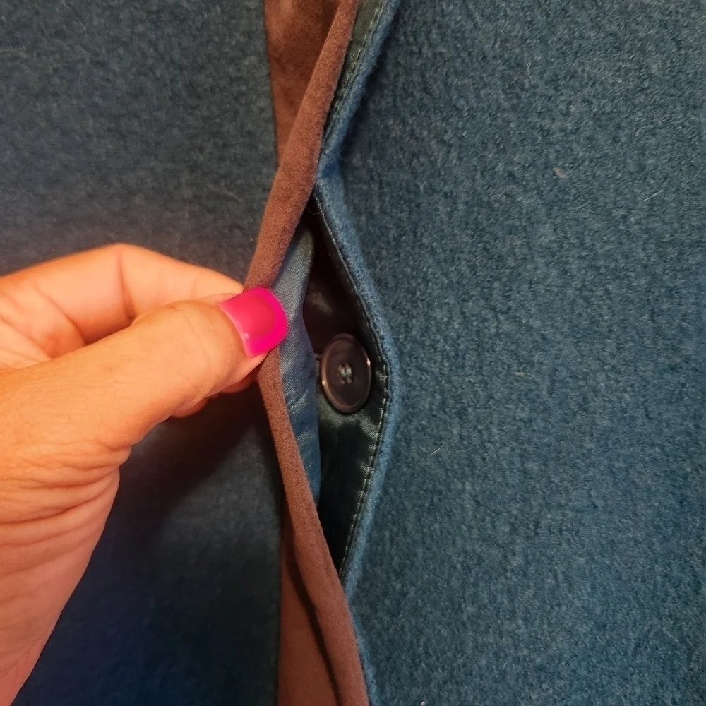 VINTAGE PENDELTON TEAL MERINO WOOL BLAZER SIZE SMALL